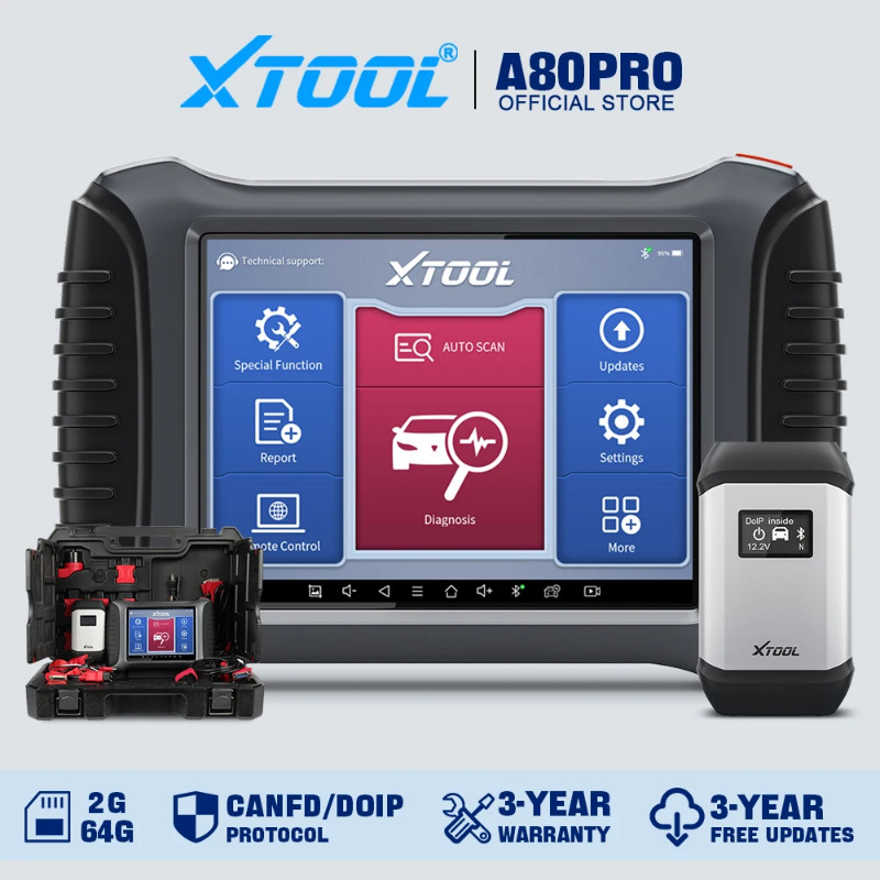 XTOOL A80Pro Automotive All System Intelligent Diagnostic Scanner ECU Programming Coding Bi-Directi