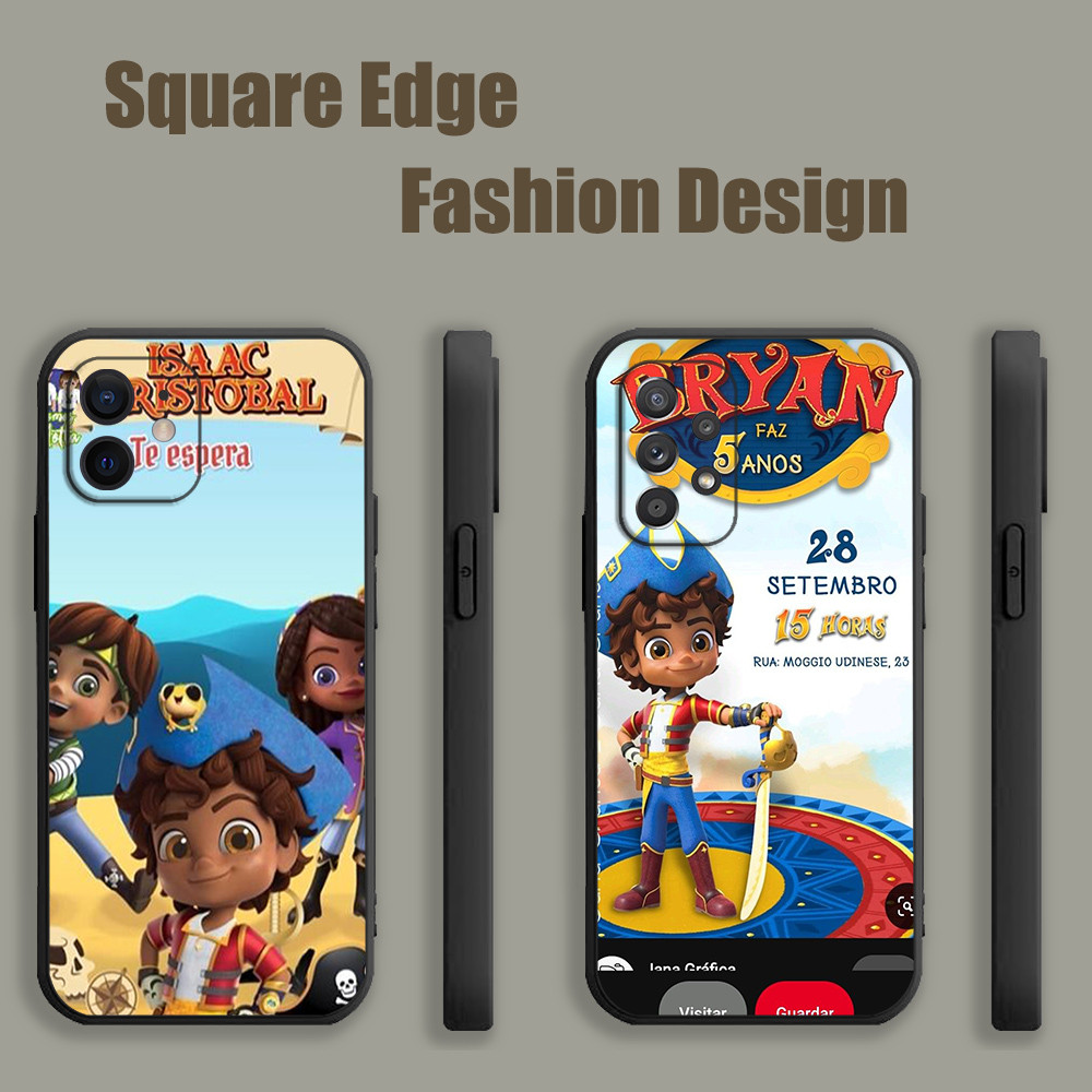 ปลอกสําหรับ Samsung A7 2018 A13 Lie A01 A3 M01 A24 A54 A04 A04s A15 A25 Core A34 santiago of the sea