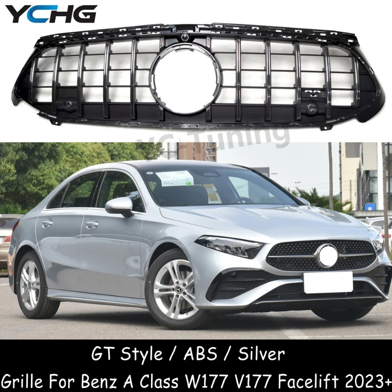 W177 Facelift GT Front Bumper Grille For Mercedes Benz A Class W177 V177 facelift A180 A200 A220 A3
