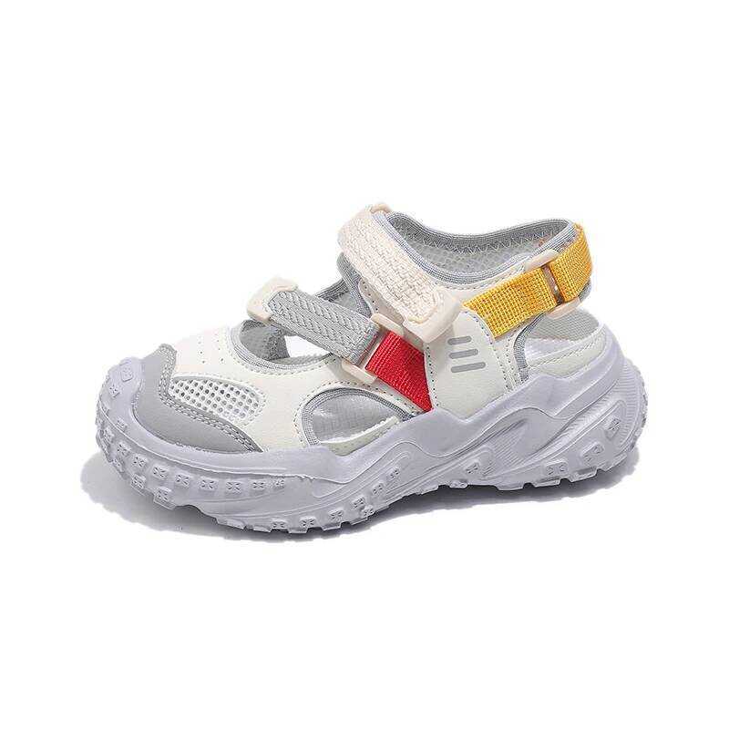 C Children Running Sandals Boys Breathable Anti-Kick Sports Mesh Shoes Girls Cool Weightlight Hollo