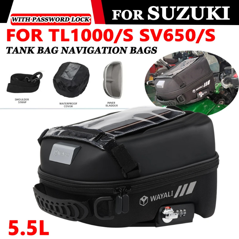 For SUZUKI TL1000S TL1000R TL 1000 S R SV650S SV650 SV 650 S 650S Motorcycle Fuel Tank Bag Touch Na