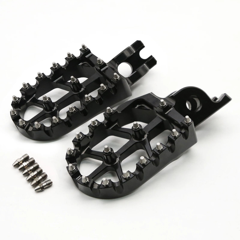 For KAWASAKI KX250 KX450 KX KX250F KX450F KXF 250 450 KLX450R KX250X KX450X CNC Foot Rests Footrest