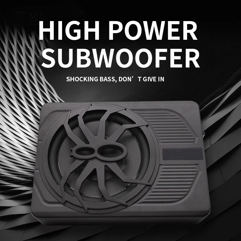 Spider car subwoofer ultra-thin subwoofer 10-inch 12V audio active seat cannon ultra-thin subwoofer