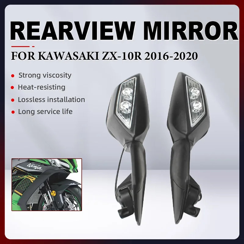 Motorcycle Rearview Mirror For KAWASAKI ZX-10R ZX10R ZX 10R 2016-2020 ABS Motorcycle Rearview Side