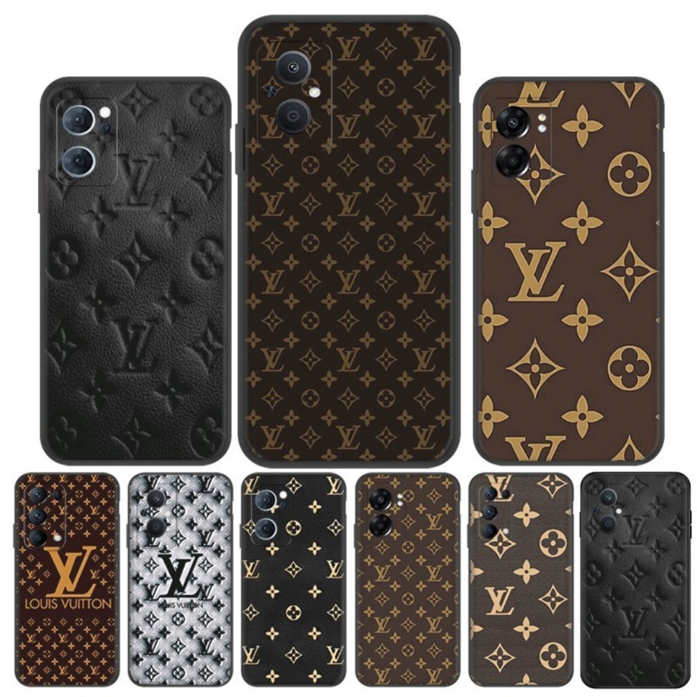 LV K5 คลาสสิกLVรูปแบบผ้าใบสําหรับOPPO A57E A58 A58X A59F1s A60 A74 A76 A77F3 A78 A16 A16S A16k A16Eค