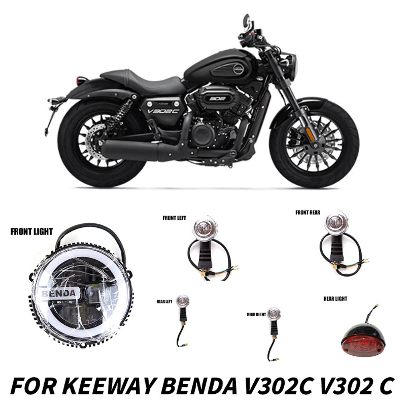 Motorcycle Headlights Tail lights Turn Signals For Keeway Benda V302C V302 C Headlights Tail lights