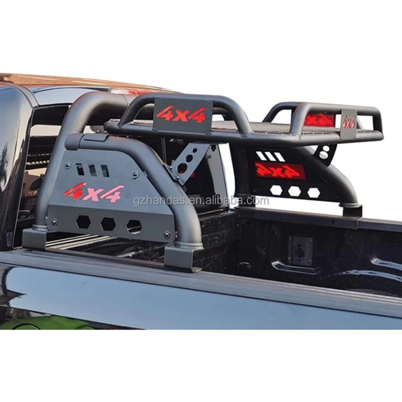 Handas Pickup Trucks 4x4 Car Accessories Factory Roll Bar With Rack Basket For hiluxFRanger D-maxNP