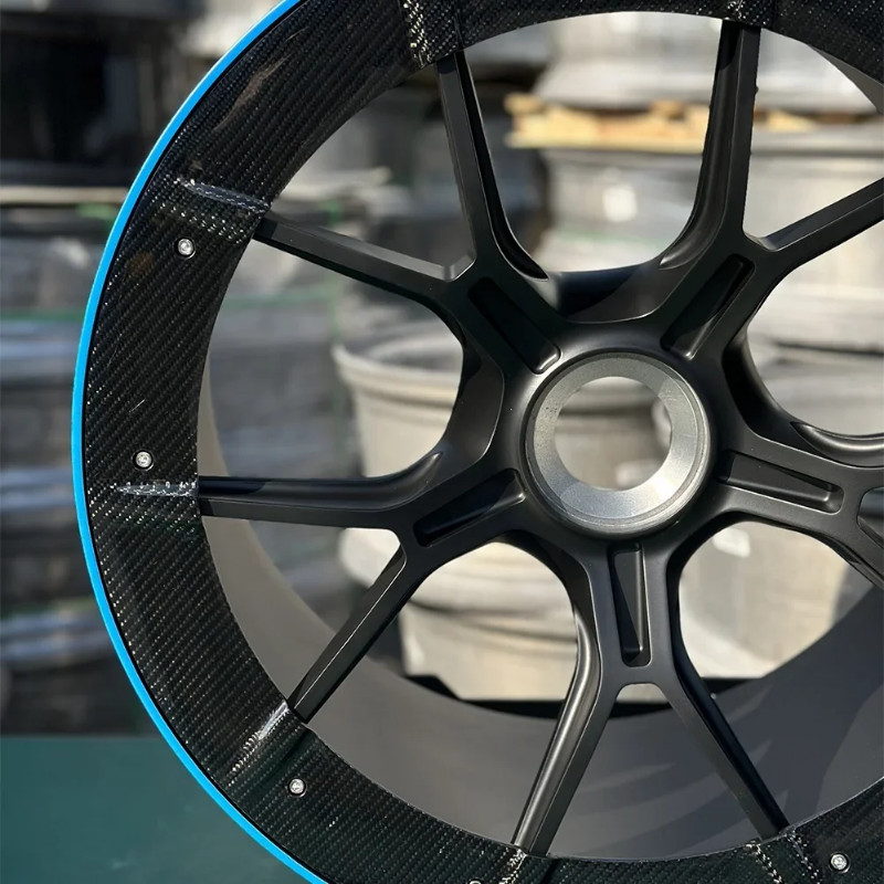 GVICHN Monoblock Wheels Custom Aluminum Alloy Rims with Carbon Fiber Ring 19 20 21 22 24 26 Inch Fo