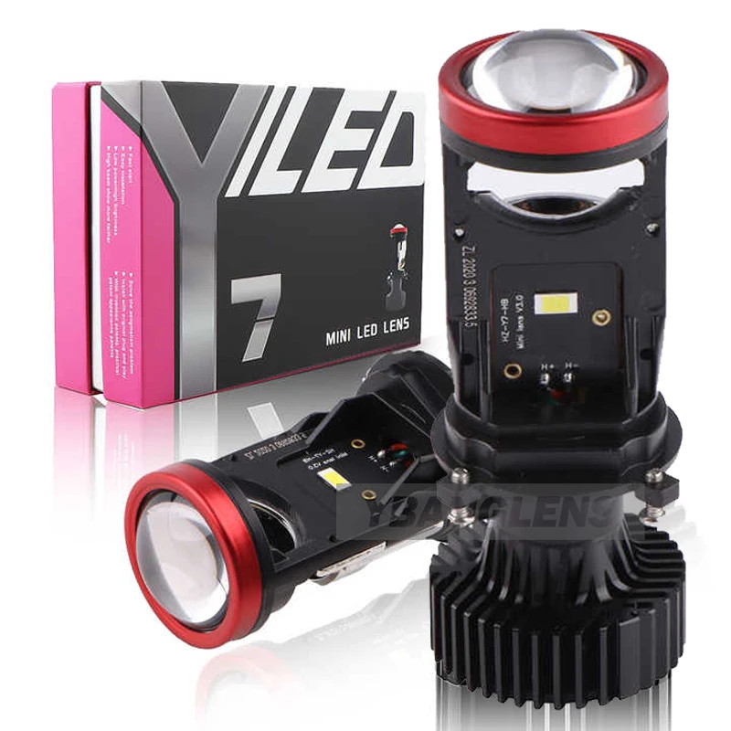Canbus H4 LED Projector Mini Lens H4 Bi-LED Lenses Automobles Bulb Hi/Low Beam LHD RHD Headlight 12