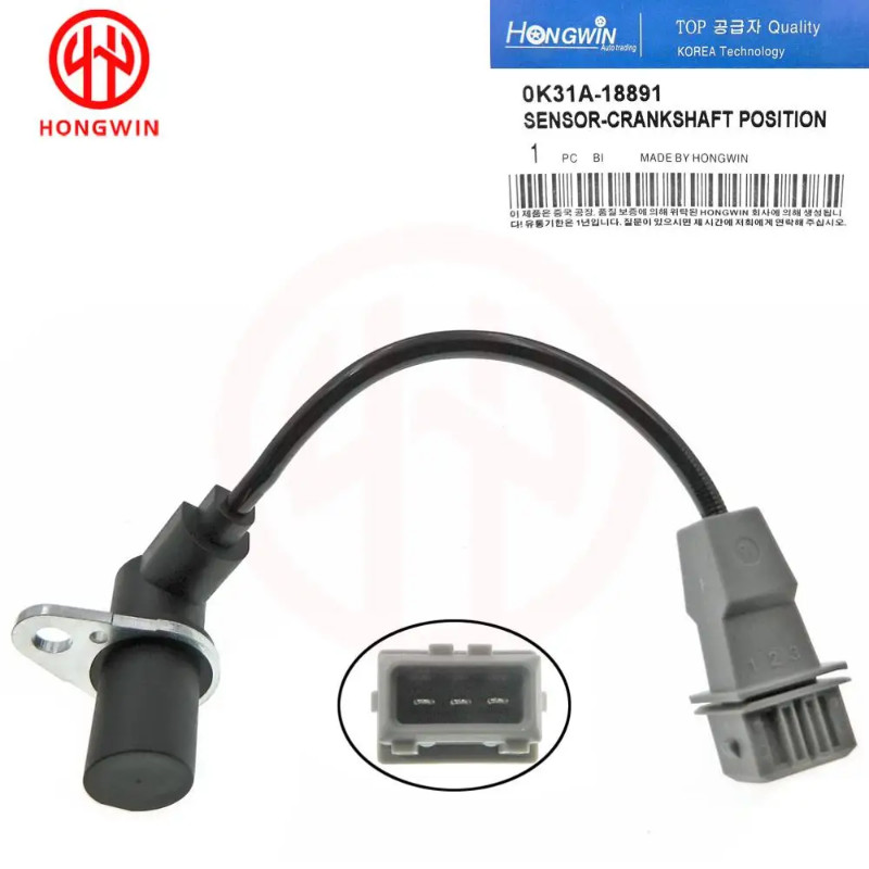 0K31A18891 New Crankshaft Position Sensor For Kia Rio 2001 2002 2003 2004 2005 1.5L 1.6L L4 0K30A 1