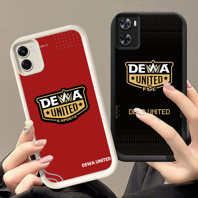 HK-55 Dewa United ปลอกกันกระแทกสําหรับซิลิโคนสีดําและสีขาว OPPO Realme A76 A77s 9i C33 A96