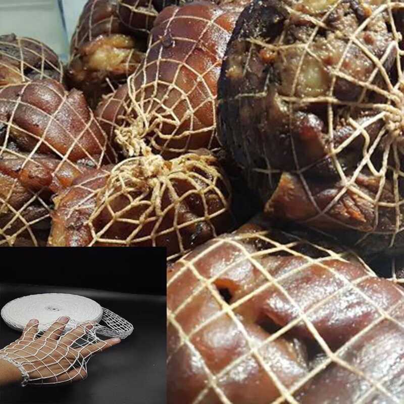 C 6 Meters Cotton Sausage Net For Meat Cooking Butcher's String Sausage Roll Net Hot Dog Net Sausag