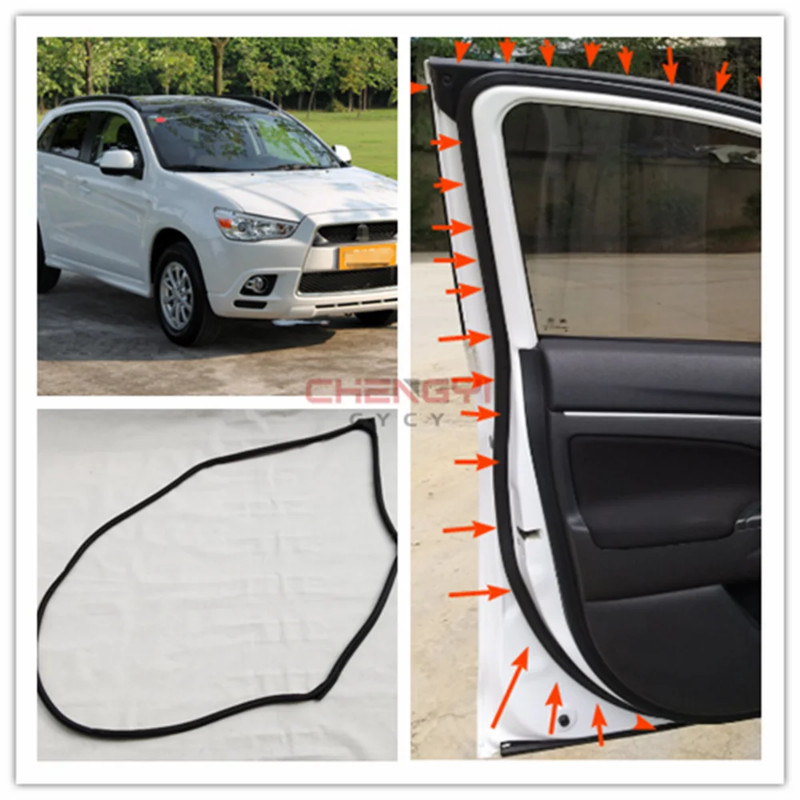 Door Rubber Seal Doorpost Rubber Strip For Outlander Sport ASX GA1W GA2W GA9W 5725A233 5725A234 575