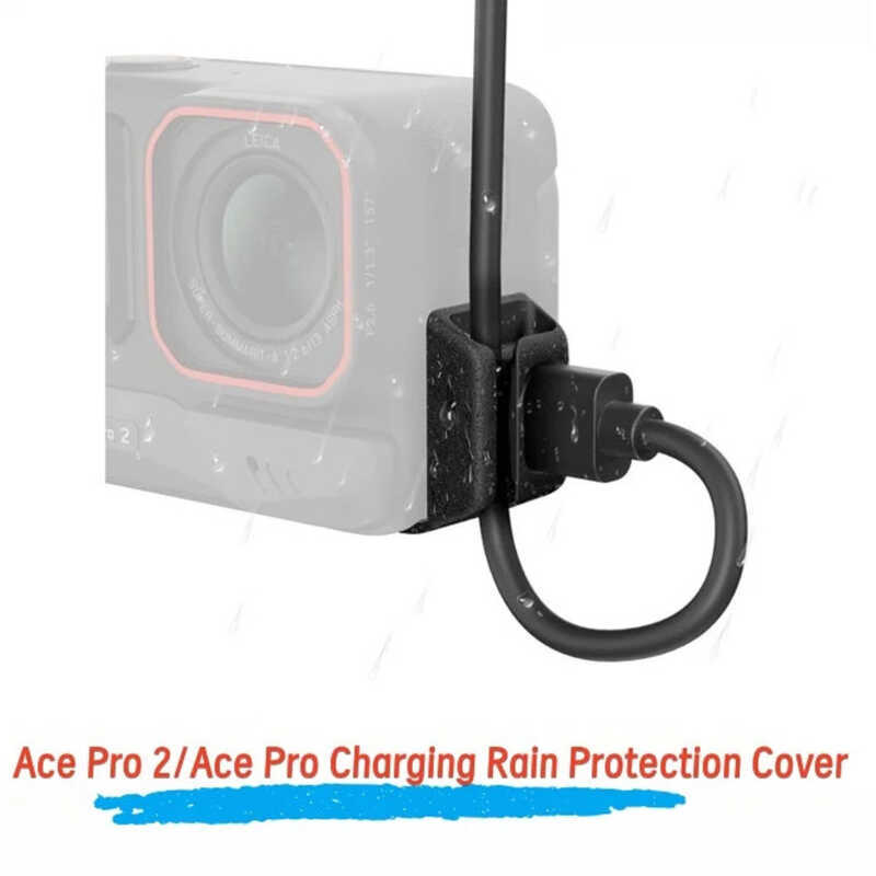 ▥ Insta360 Ace 2/Ace Pro กันน้ําพอร์ตชาร์จกันฝน Usb-C Cable Protector อุปกรณ์เสริม