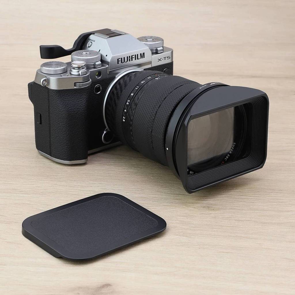 Haoge LH-X18 Bayonet Square เลนส์โลหะหมวกสําหรับ Fujifilm Fuji XF16-80 มม.F4 R OIS WR,XF16-55 มม.F2.