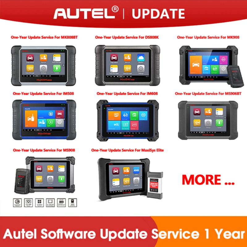 Autel 1 Year Update Software Update Service For MK808/MK808BT/DS808/IM508/IM608/MS906BT/MK906BT/MK9