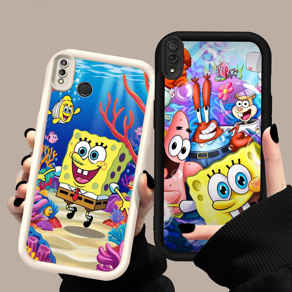 HK-64 Patrick Star เคสกันกระแทกสําหรับซิลิโคนสีดําและสีขาว VIVO Y91i Y66 V9 Y91C Y81 Y81S Y91 Y95 Y9