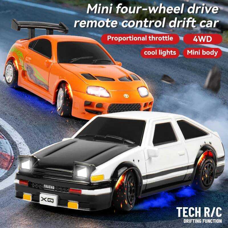 C XQ 1:64 Mini RC Drift Car 4Wd Remote Control Racing Car , High-Performance 3 Styles Stunt Drift,