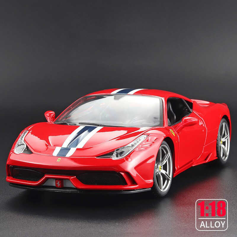 1: 18 Beimei จําลองโลหะผสม Lee 458 SPECIALE กีฬารถเปิดประตูที่สมจริงของเล่นเครื่องประดับ