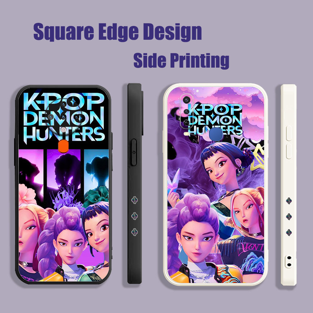 ปลอกสําหรับ OPPO A35 Reno 5K A16E A16K A94 Reno7 Reno7z Reno6 A55 A74 Kpop Demon Hunters สีชมพูสุนทร