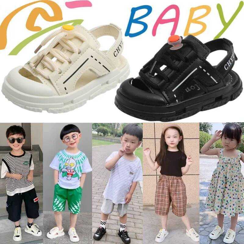 C Children Toe Protecting Sandals Summer Sandbeach Anti-Kick Soft Shoes Toddler First Walking Newbo