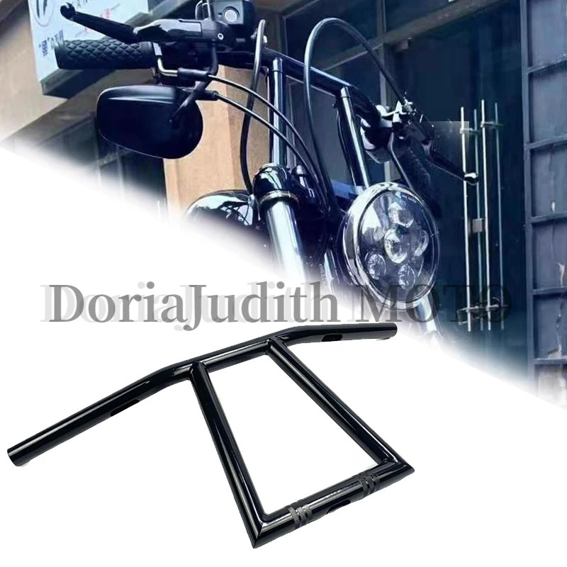 For Harley Sportster XL883 XL1200 X48 Iron Custom handlebars Motorcycle 1 inch Window Bar Handlebar