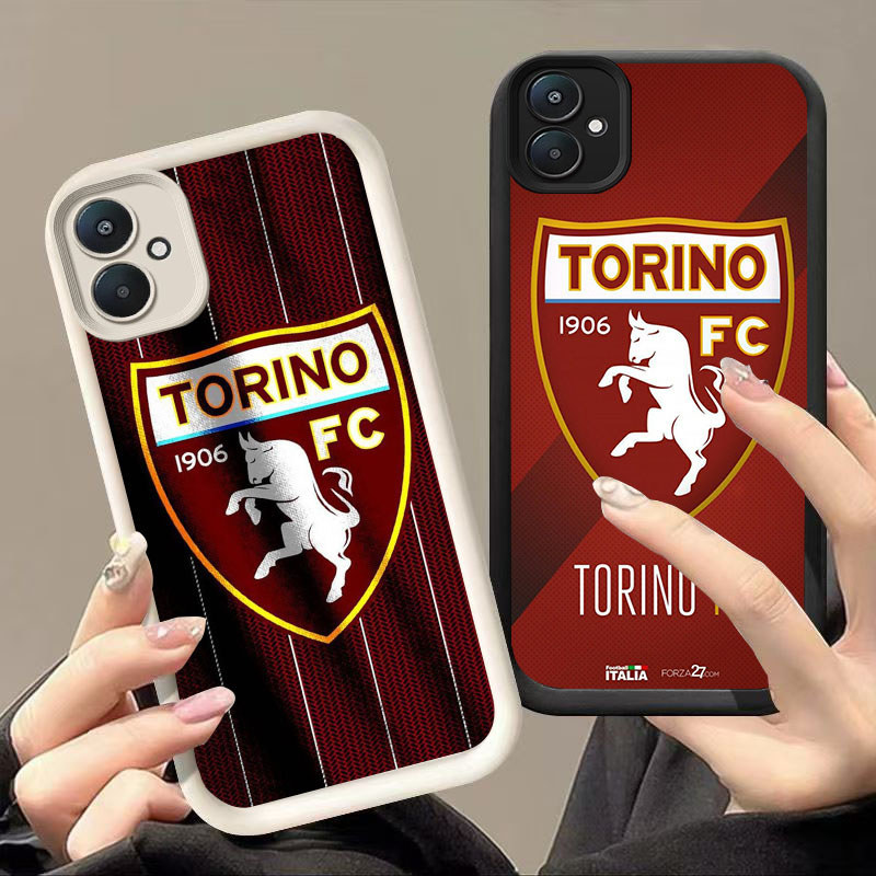 DK-63 FC TORIN โลโก้ซิลิโคนปลอกสีดําและสีขาวสําหรับ Xiaomi Redmi Poco 13T K60 A2 C65 C71 14T A1 14 1