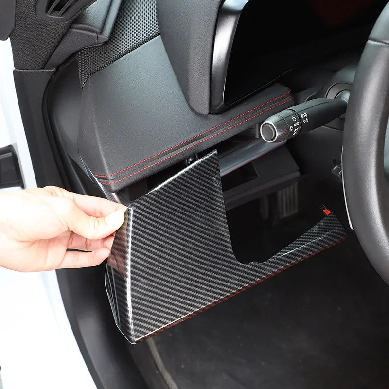 ABS carbon fiber For Chevrolet Corvette C8 Stingray Z51 Z06 2020-2024 Dashboard Console Cover Stick