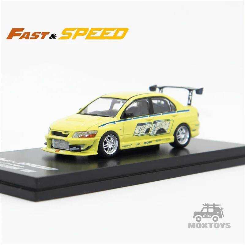C Fast Speed FS 1:64 Lancer Evolution EVO VII FNF FNF Green Diecast Model Car