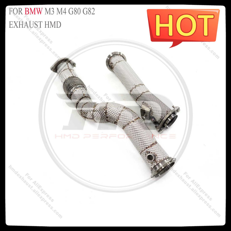 HMD Exclusive customization Exhaust pipe Performance Downpipe for BMW M3 M4 G80 G82 S58 Engine 3.0T