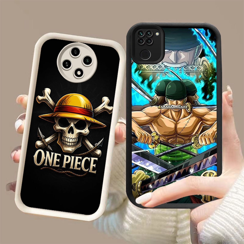 DK-81 Zoro ONE PIECE ปลอกซิลิโคนสีดําและสีขาวสําหรับ Xiaomi Redmi Note Poco M2 9 8 9S Pro Max