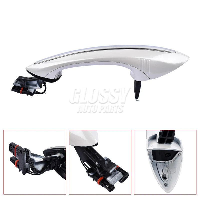 AP03 White Rear Right Door Handle For BMW F07 F10 F11 F06 F12 F13 F01 F02 F03 F04 51217231934