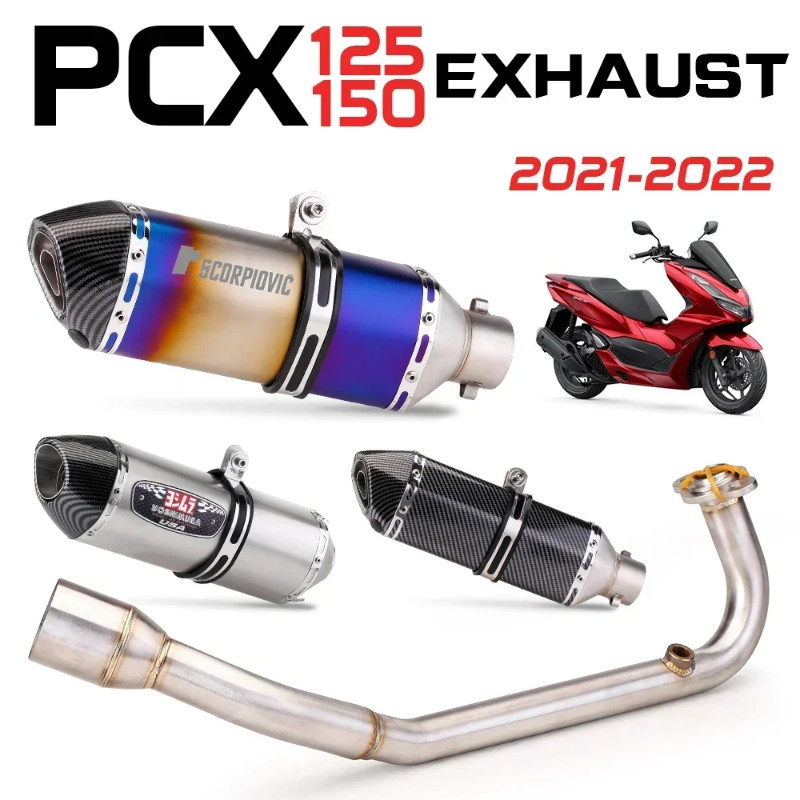 For Honda PCX125 PCX150 PCX 125 150 2021 - 2022 Motorcycle R11 Exhaust Escape Full System Muffler F