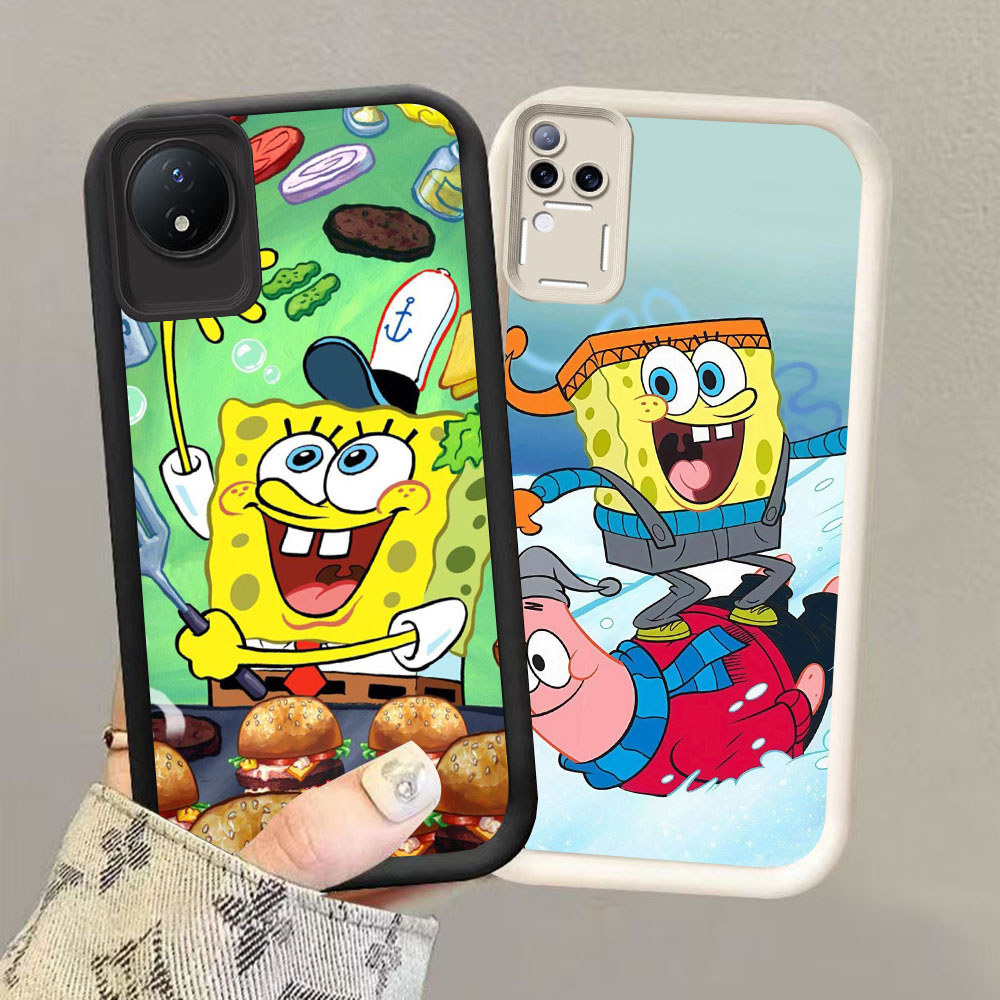 HK-64 Patrick Star เคสกันกระแทกสําหรับซิลิโคนสีดําและสีขาว VIVO V30 Y02a V30E V50 Y02 T4 Y02t Y29 Pr