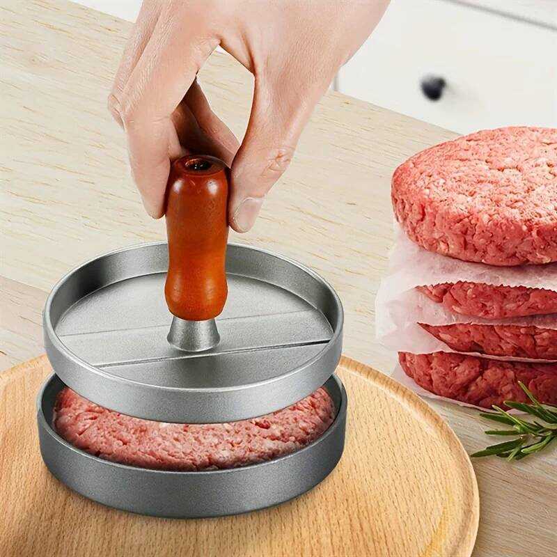 C 1Pack Burger Meat Mold Round Burger Press Burger Meat Beef Grill Mould Burger Press Patty Maker F