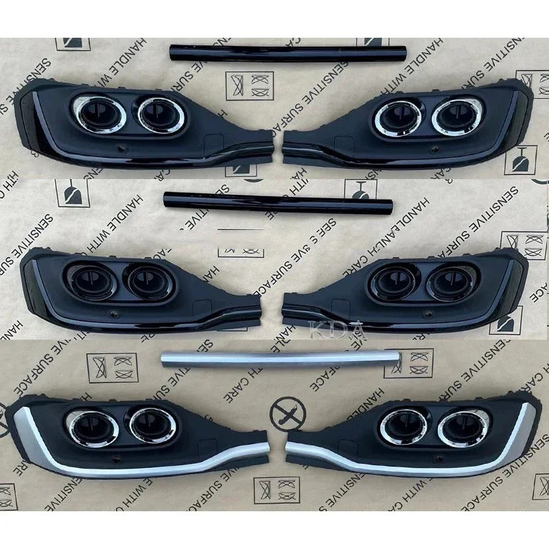 Auto Rear Bumper Lip Splitter Diffuser Cover With Exhaust Tips for Audi Q5 Sportback 2020 2021 2022