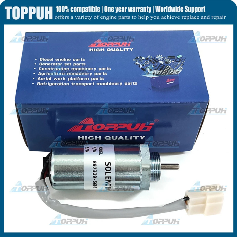 12V 897329-5680 Fuel Shut off Solenoid Valve MV1-81 8-97329568-0 For Isuzu 3LD1 3LD2 4LE1 3LB1 4LB2