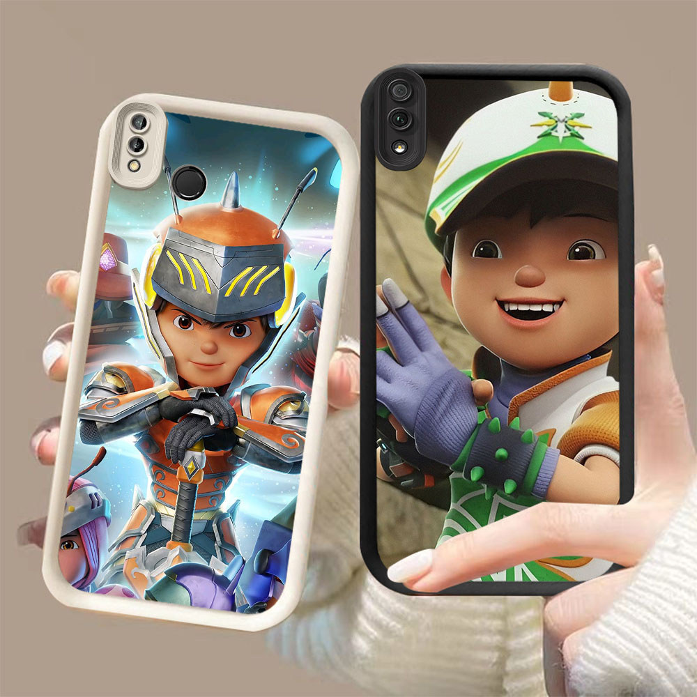 DK-56 Boboiboy ปลอกซิลิโคนสีดําและสีขาวสําหรับ VIVO Y81S Y66 Y91 Y95 Y91i V9 Y81 Y93 Y91C