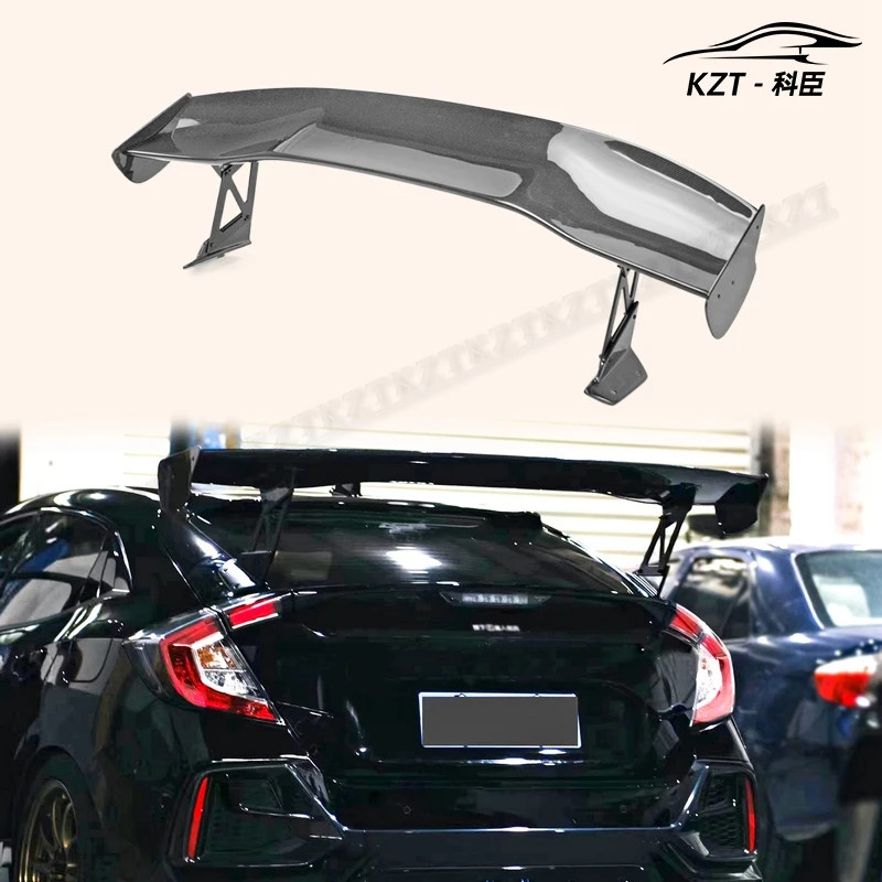 For Honda Civic FK7 FK8 JS Type Rear GT Spoiler Carbon Fiber