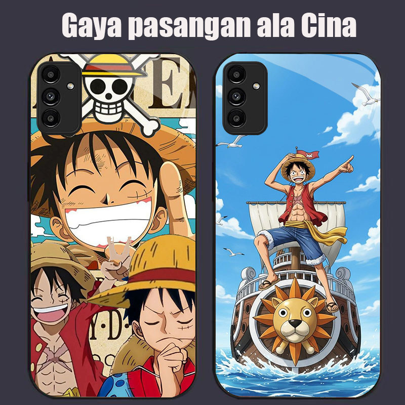 DK-74 One Piece Casing GLASS soft frame สีดํา Samsung A34 A24 A05S S21 M15 A25 A35 FE A04S A15 A55 A