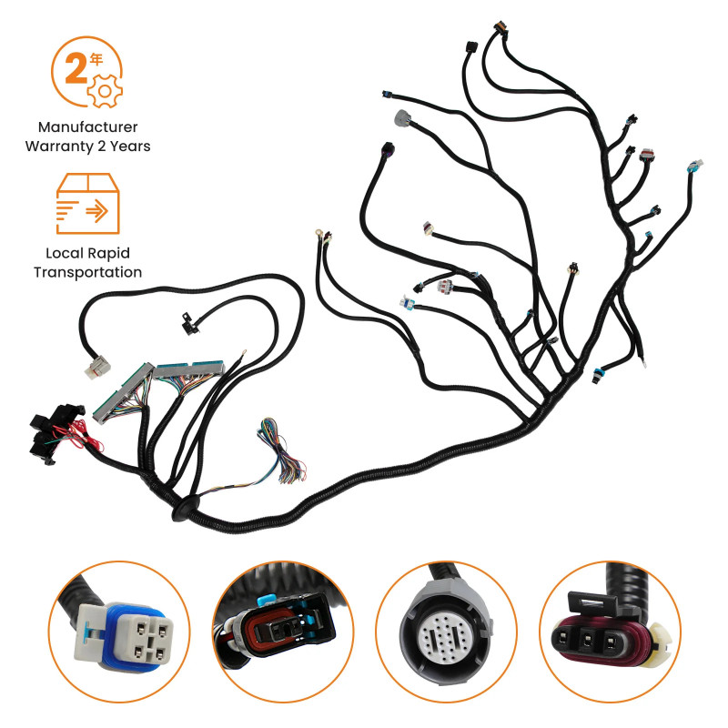 Maxpeedingrods Stand alone Wire Harness for engine LS LS3   4L80E 4.8 5.3 6.0 LS3 Vortec 4L80 E 4.8