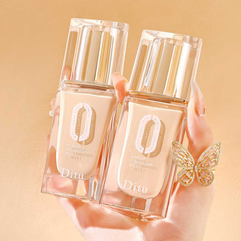 Ditu Ditu พบกับ Light Face Holding Makeup Liquid Foundation Repairing Brightening ปรับสีผิวครีมคอนซี
