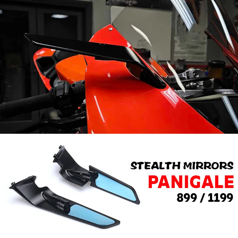 For DUCATI Panigale 1199 S Accessories Stealth Mirrors Panigale899 Adjustable Winglet Panigale1199