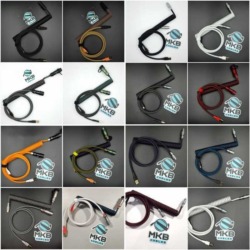 สินค้าเดิม + จัดส่งฟรี สายขดแบบกําหนดเอง [Weipu YC8 | Lemo] [Mech Keyboard] [Type C] [Micro และ USB 