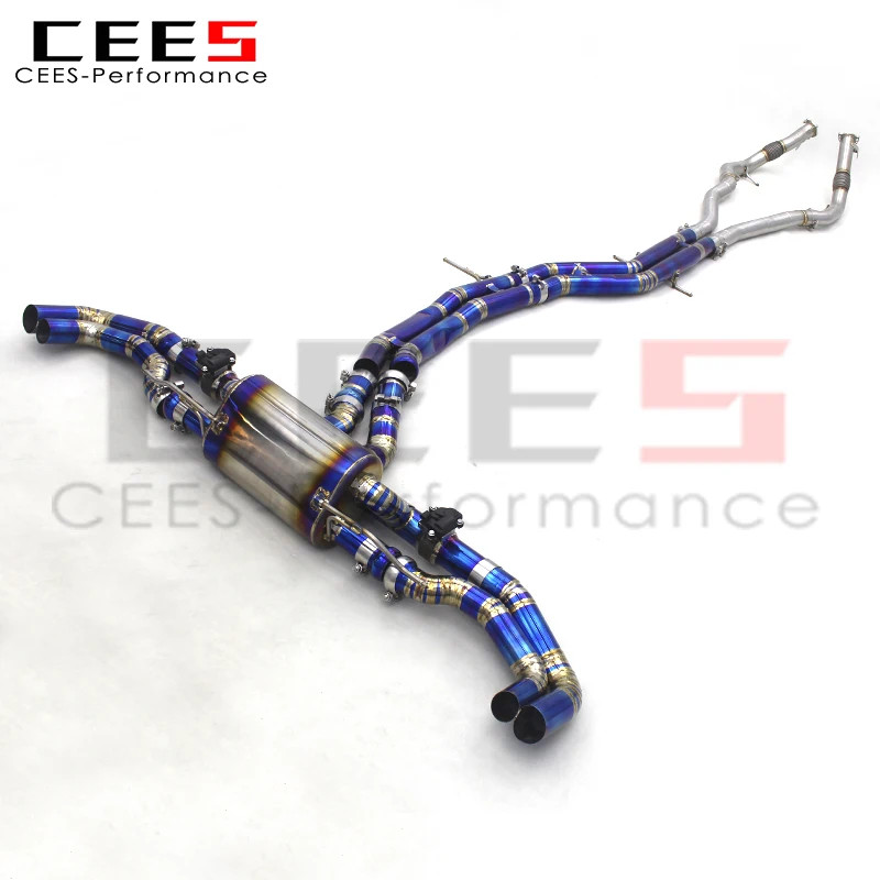CEES Catback Exhaust For Audi RS Q8/RSQ8/Q8 2019-2023 Titanium Exhaust Pipe Muffler Car Exhaust Sys