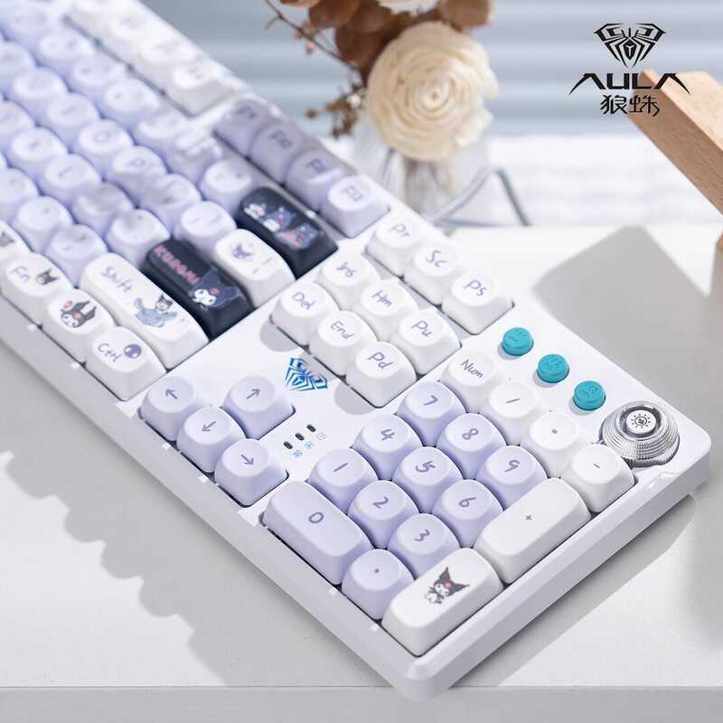 Tarantula 108 คีย์คีย์บอร์ดแบบมีสาย F2088pro เกมสําหรับเล่นเกมคอมพิวเตอร์สํานักงานชาเขียวสีแดง