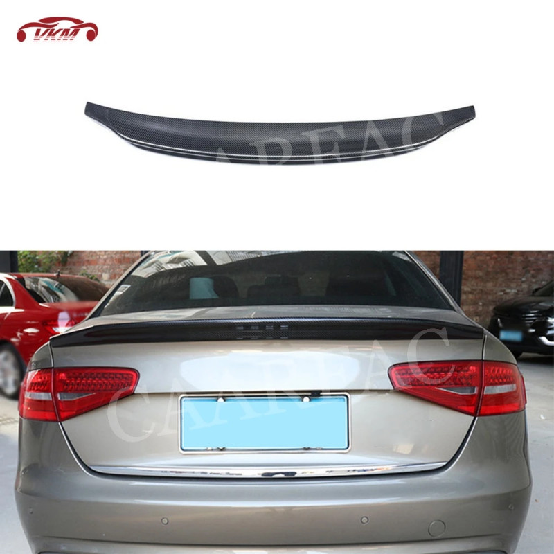 Carbon Fiber Rear Spoiler Boot Wings For Audi A4 B8 B8.5 B9 Sedan 2009-2018 car Styling