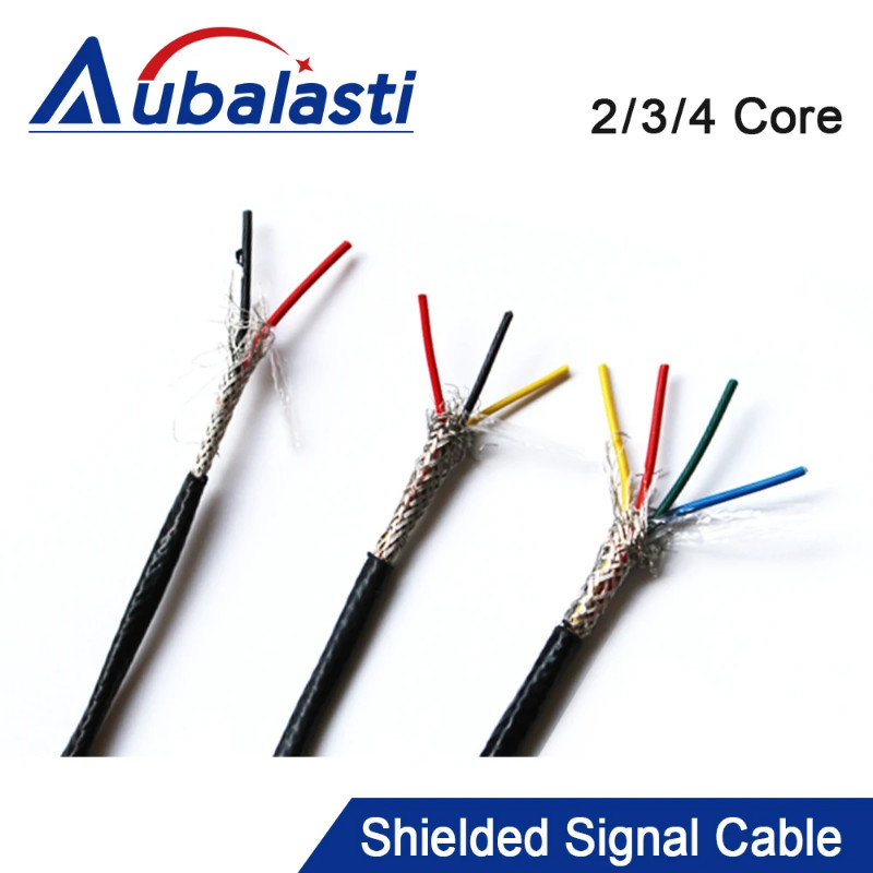 Aubalasti 2core 3core 4core Teflon shielded high temperature cable shielded signal wire