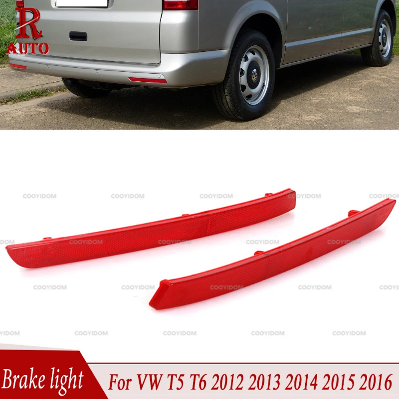 R-AUTO Brake Light Car Rear Bumper Stop Reflector Lamp For VW T5 T6 2012 2013 2014 2015 2016 7E0945