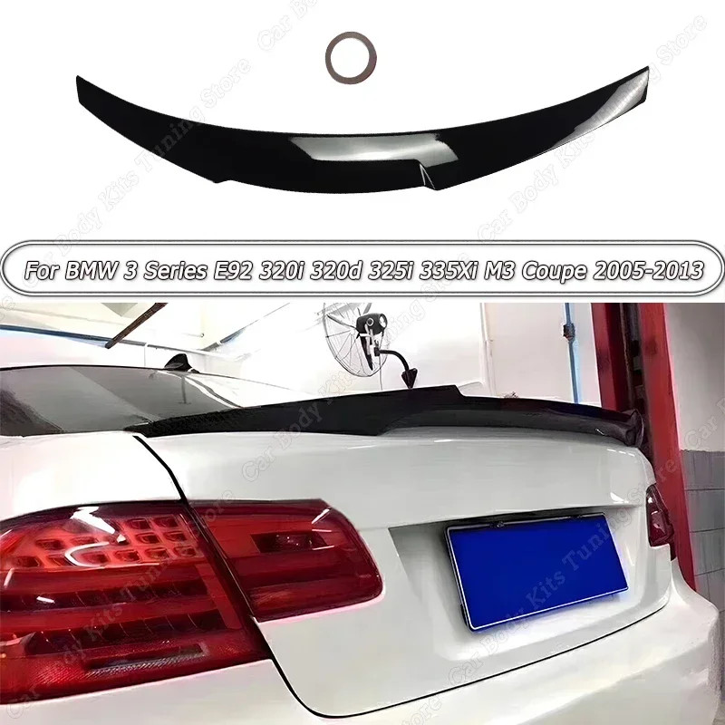Rear Trunk Spoiler Wings Body Kit Tuning ABS M4 Style For BMW 3 Series E92 320i 320d 325i 330Xi 330